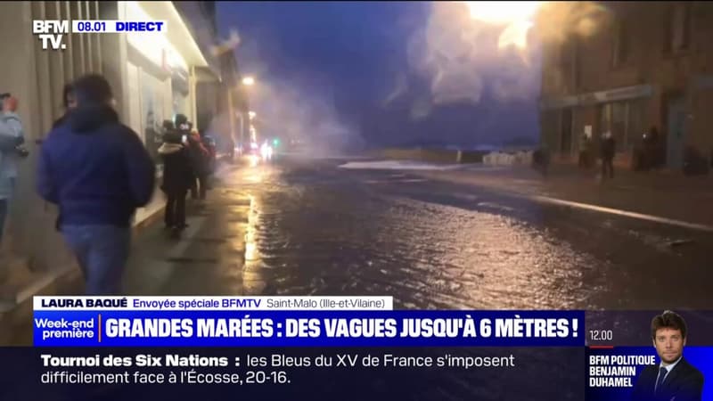 À l'approche de la pleine mer, les habitants de Saint-Malo appelés à la vigilance