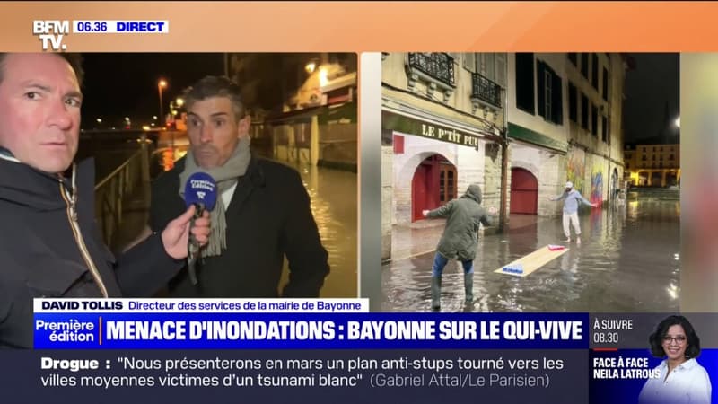 Alerte orange "crues": la ville de Bayonne se prépare à la montée des eaux