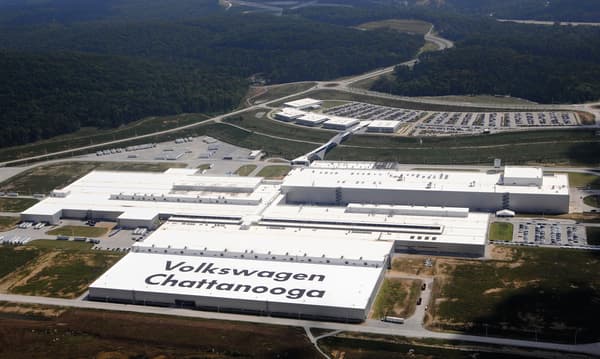 L'usine Volkswagen Werk Chattanooga (USA) dans le Tennessee.

