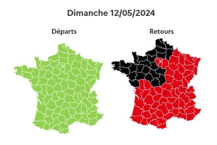 Ce dimanche 12 mai sera très compliqué sur les routes, avec l'une des rares journées noires de l'année anticipée par Bison Futé.