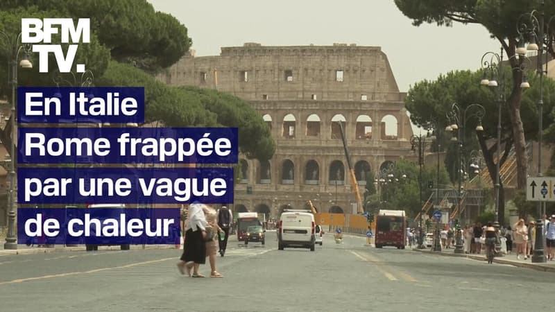 Canicule: Rome étouffe sous de fortes chaleurs