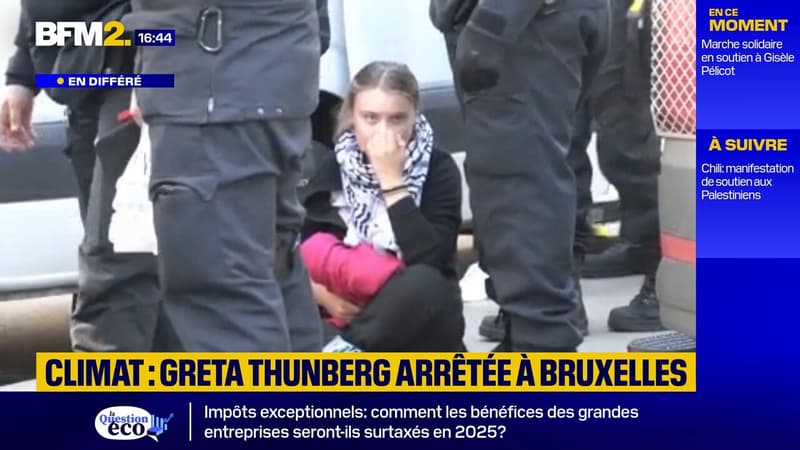 Climat : Greta Thunberg arrêtée par la police à Bruxelles