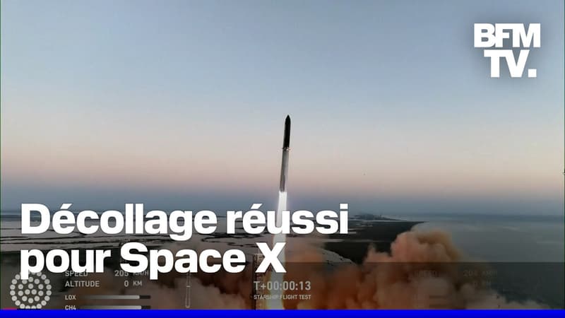 Décollage réussi pour la fusée Space X, qui s'est élancée pour un vol de 9 minutes dans l'espace