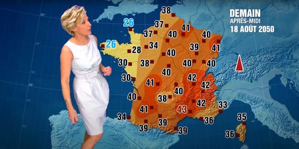 Bulletin météo futuriste 18 août 2050 présenté par Évelyne Dhéliat