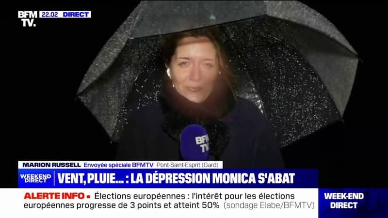 Gard: la dépression Monica s'abat sur le département