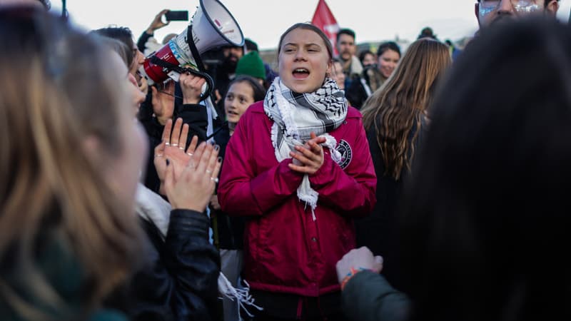 Greta Thunberg défile à Bordeaux contre de nouveaux forages pétroliers près d'Arcachon