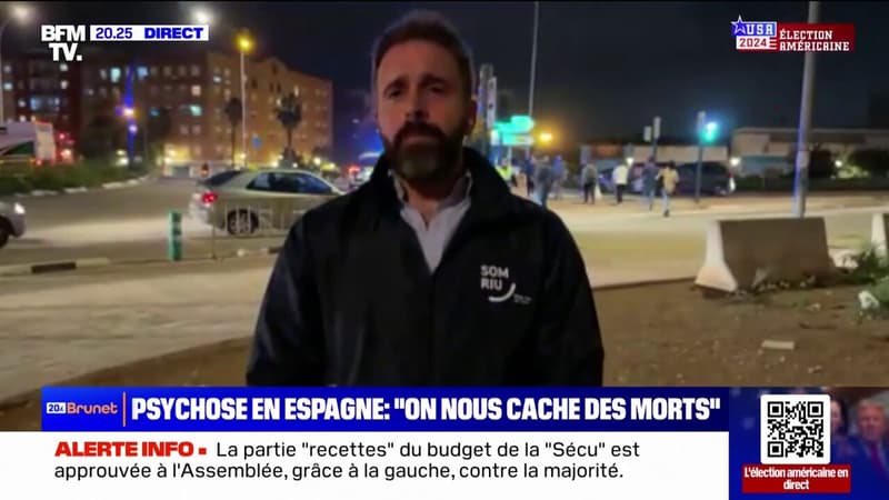 Inondations en Espagne: "On est dépassé" explique Fausto Quintanilla, porte-parole de la ville de Riba-Roja de Turia