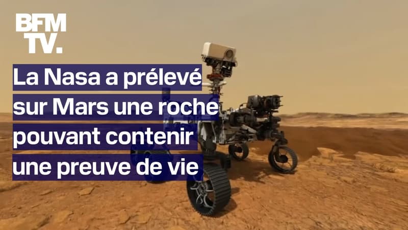 La Nasa a prélevé une roche sur Mars pouvant contenir une preuve de vie