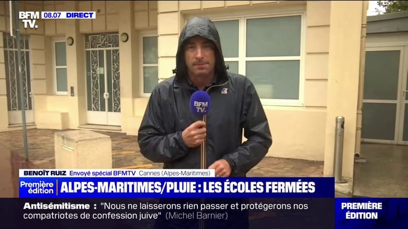 Les écoles, collèges et lycées des Alpes-Maritimes fermés toute la journée à cause de la vigilance orange pour pluie et inondations