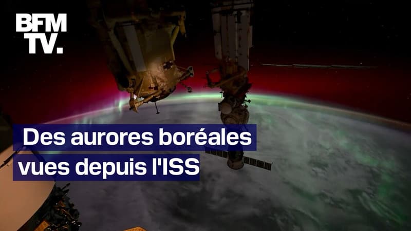 Les images des aurores boréales vues depuis la Station spatiale internationale