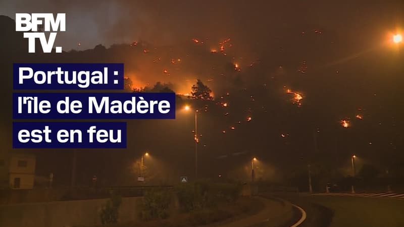 L'île portugaise de Madère est en proie à un incendie