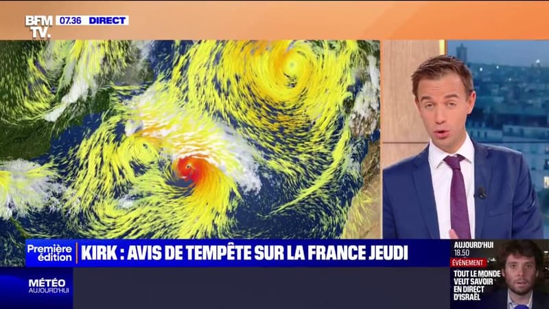 L'ouragan Kirk, qui va se transformer en tempête tropicale, touchera la France dès le 10 octobre