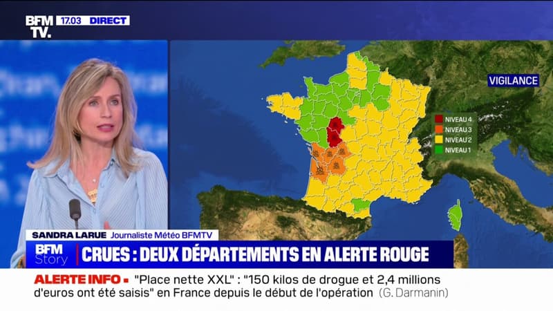 Météo-France passe l'Indre-et-Loire et la Vienne en vigilance rouge