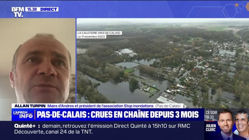 Prévention des crues dans le Pas-de-Calais: "Il n'y a pas d'avancée", regrette Allain Turpin, maire d'Andres