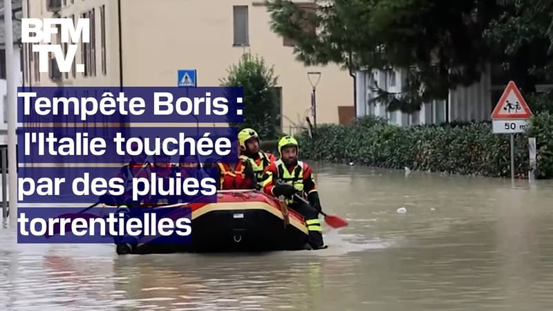 Tempête Boris: des pluies torrentielles s'abattent sur le nord de l'Italie