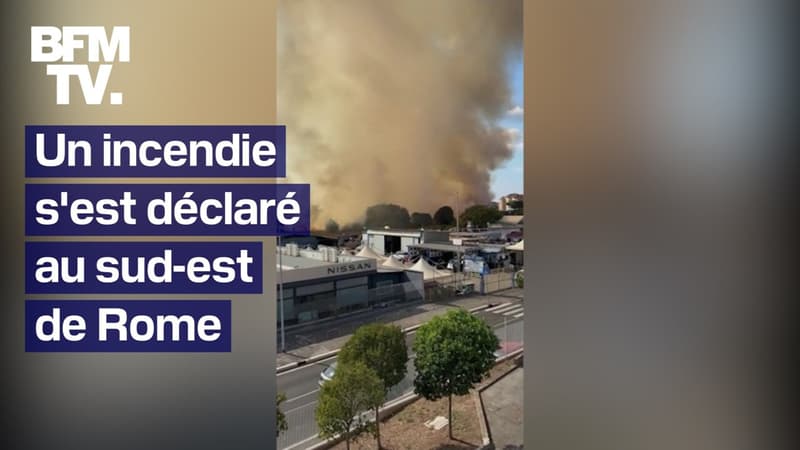 Un incendie s'est déclaré dans le sud-est de Rome