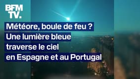 Une étrange lumière bleue aperçue dans le ciel entre l'Espagne et le Portugal