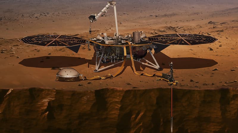 Une grande réserve d'eau liquide découverte sur Mars, une première