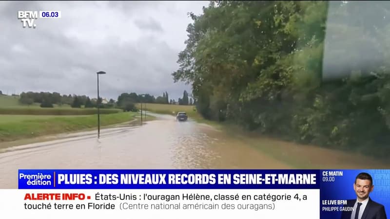 des niveaux de pluie records en Seine-et-Marne