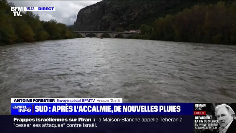 la mairie d'Anduze, dans le Gard, ferme le pont de sa commune pour prévenir tout accident