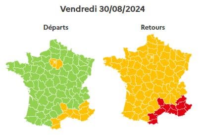 La journée est classée rouge en Provence-Alpes-Côte d'Azur.