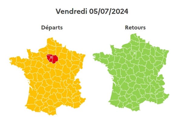 Ce vendredi 5 juillet est classé rouge en région parisienne.