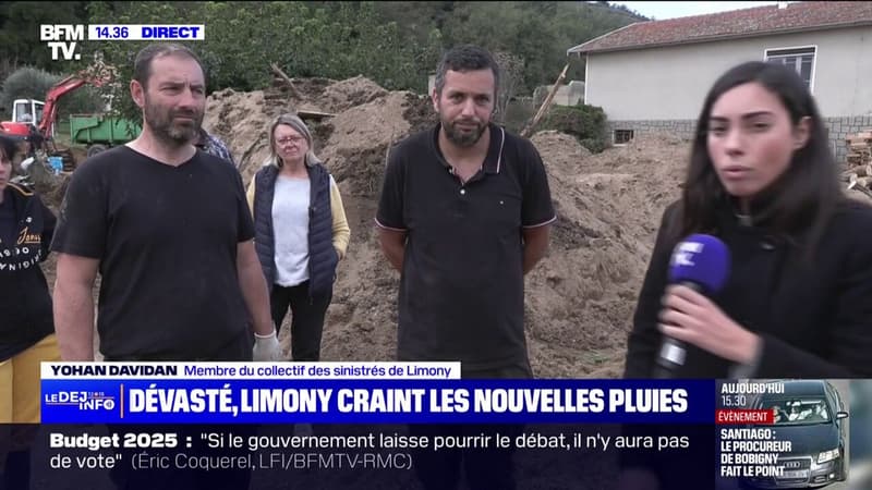 un sinistré de Limony, en Ardèche, se dit "démuni" face à la perspective de nouvelles fortes pluies